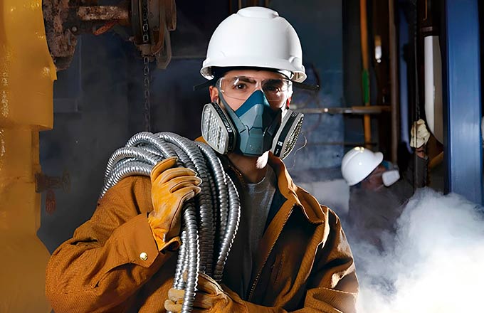 Новый респиратор для металлургов: в 15 раз легче